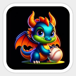 Rufie the Dragon - Baseball #11 Sticker